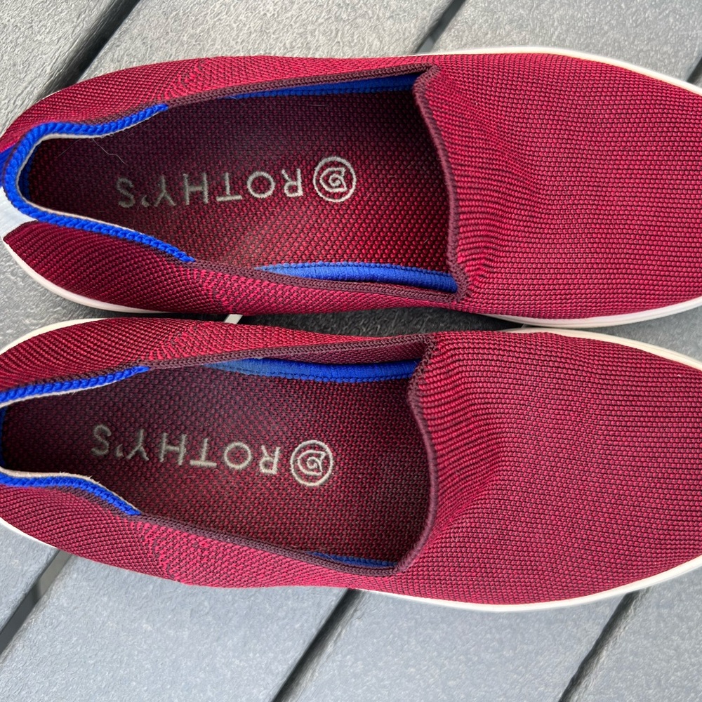 Rothy's Original Slip-On Sneakers - Maroon